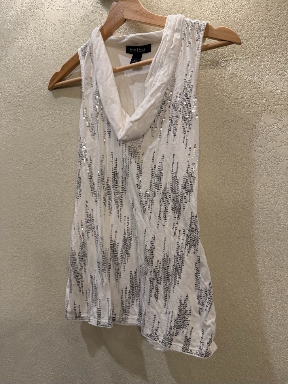 White House Black Market White Cowl Neck Tank
